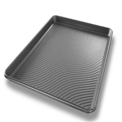 RK Bakeware China Foodservice NSF Nonstick Aluminium Biscuits Pans/Baking Tray untuk Toko Roti Grosir