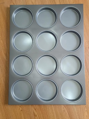RK Bakeware China Foodservice NSF Aluminium Hard Anodized Coat Pizza Baking Tray Untuk Bakery Industri