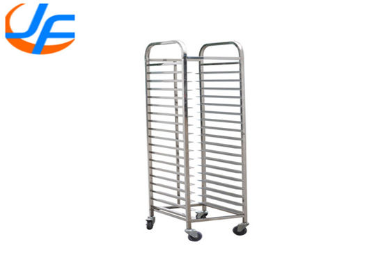 RK Bakeware China Foodservice NSF 470*620 REVENT Double Oven Baking Tray Rack Trolley Stainless Steel GN1/1 Pan troli