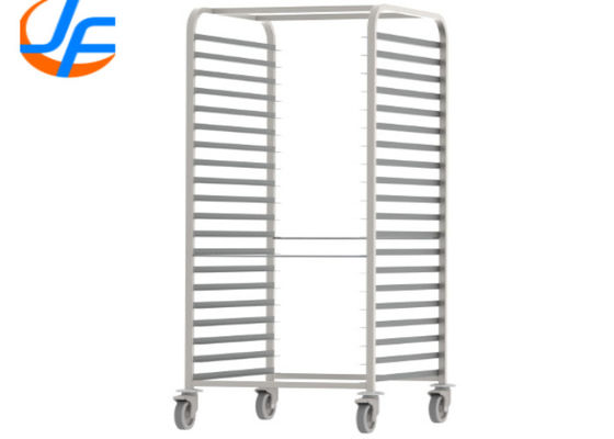 RK Bakeware China Foodservice NSF 600 × 400 mm Oven Baking Tray Trolley, Trolley Stainless Steel Gastronorm