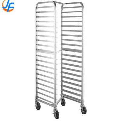 RK Bakeware China-16 Pan Aluminium End Load Sheet / Bun Pan Rack untuk Reach-Ins - Belum Dirakit