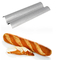 RK Bakeware China Foodservice NSF Berlubang 3-Slot Cetakan Baguette Baking Tray French Bread Pan