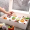Karton Window Bakery Box Rectangle Cake Cardboard Treat Box With Window Baker