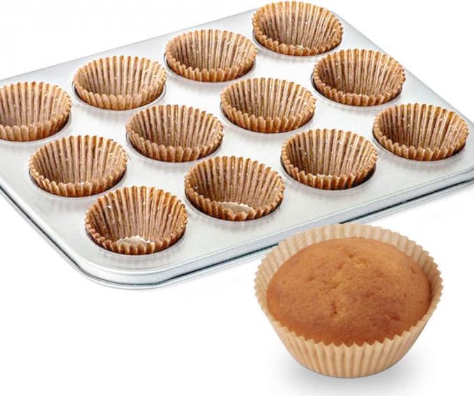 Rk Bakeware China Standard Natural Paper Baking Cup Liner Muffin Liner Cupcake Liner for Automatic Line