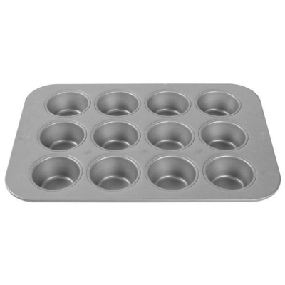 Rk Bakeware China-42754 12 Cangkir Baja Aluminized Mengkilap Mini Crown Muffin Pan/Cuffin Pan/Cuffin Tray