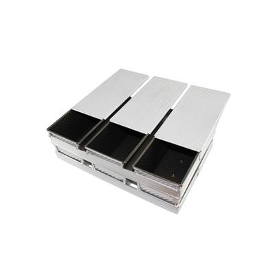 Rk Bakeware Manufacturer China-3 Straps 900g Non-Stick Sandwich Toast Box / Loaf Pan / Farmhouse Loaf Pan