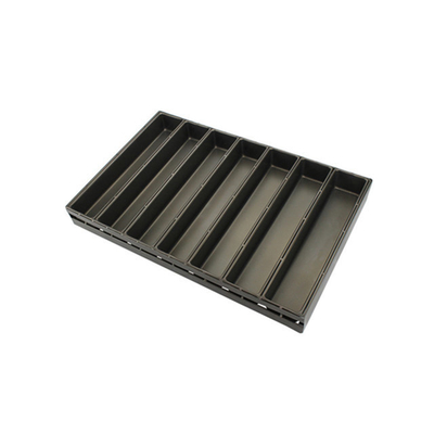 Rk Bakeware China Manufacturer-6 Strap Mengkilap Aluminized Steel Bread Loaf Pan/Sandwich Loaf Pan/Jumbo Loaf Pan