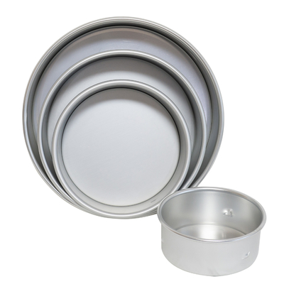 Rk Bakeware China-Customized Aluminium Alloy Round Bread Pan Bawah Highwall Cetakan Kue Ulang Tahun
