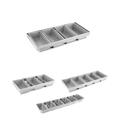 4 straps loaf tray antilengket Alumminum steel loaf tray dengan coating loyang roti roti pan Toast Pan