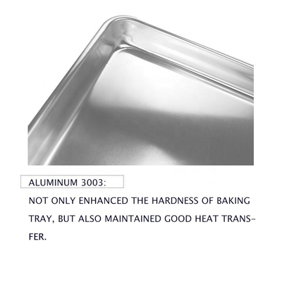 40x60cm Baking Tray Logam Loyang Wire-In-The-Rim Sheet Pan Aluminium Nampan Roti pan 1mm