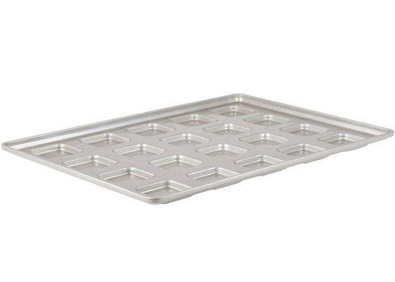 RK Bakeware China Foodservice NSF 24 Mould Aluminiumized Steel Clustered Hamburger Bun Tray Muffin Top / Cookie Pan