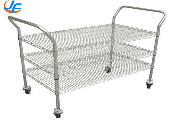 RK Bakeware China Foodservice NSF Stainless Steel Serving Cart Rolling Cart Transport Cart