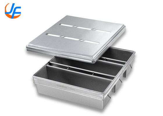 RK Bakeware China Foodservice NSF Commercial Aluminium Loaf Pans / Special Strap Pullman Bread Pan