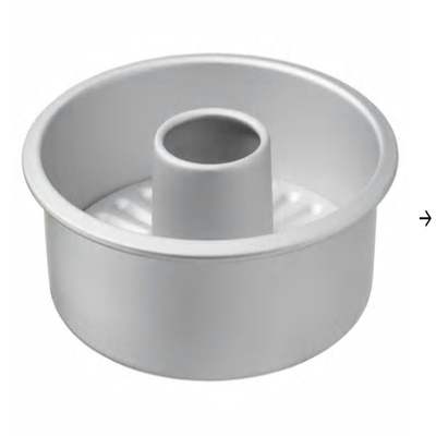RK Bakeware China Foodservice NSF Aluminium Chimney Shape Cake Pan Aluminium Angel Cake Pan