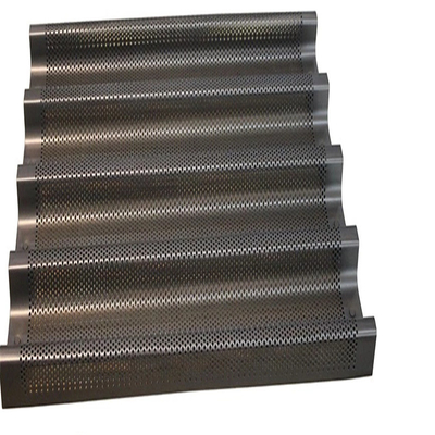 RK Bakeware China Foodservice NSF Antilengket 6 Baris Baguette Nampan Roti Baking Tray French Loaf Mould