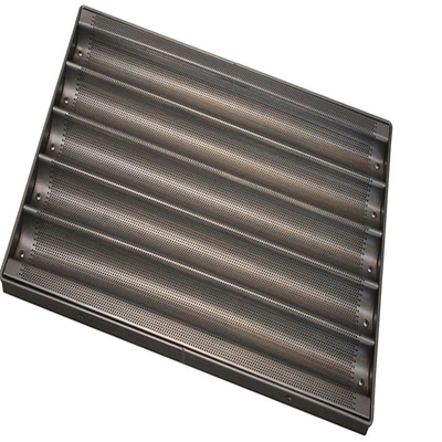RK Bakeware China Foodservice NSF Antilengket 6 Baris Baguette Nampan Roti Baking Tray French Loaf Mould