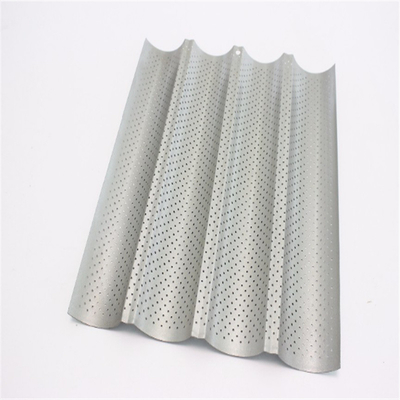 RK Bakeware China Foodservice NSF Antilengket 6 Baris Baguette Nampan Roti Baking Tray French Loaf Mould