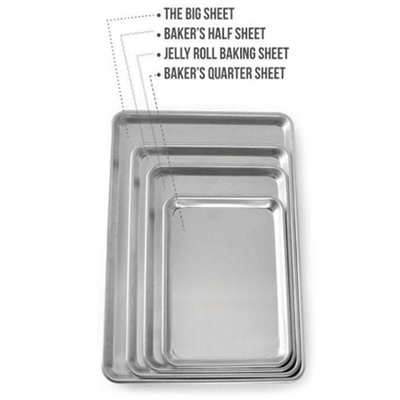 RK Bakeware China Foodservice NSF 18X26 Inch 600X400 Aluminium Bread Sheet Baking Pan Tray