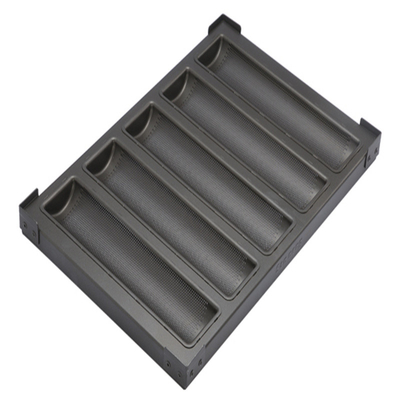 RK Bakeware China Foodservice NSF Nonstick 5 Flute Aluminium French Baguette Bread Tray