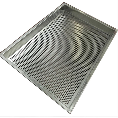 RK Bakeware China Foodservice NSF Custom 4 Side Perforated 304 Stainless Steel Dry Tray