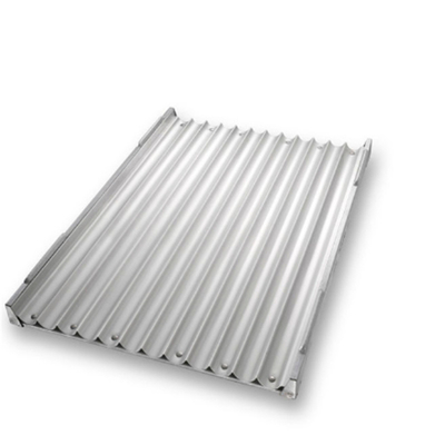 RK Bakeware China Foodservice NSF Siicone Mengkilap 800*600mm 8 Seruling Channel Aluminium French Baguette Baking Tray