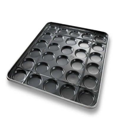 RK Bakeware China Foodservice NSF Durashield Coating Hamburger Pan Baking Tray Dengan Iga Struktural