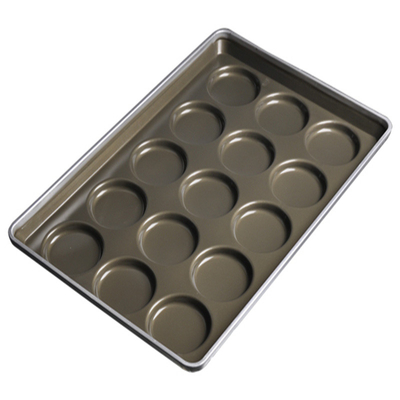 Rk Bakeware China-3.5 Inci 4 Inci 4.5 Inci 5 Inci Hamburger Bun Pan Hamburger Bun Tray Hambuger Roti Baking tray T