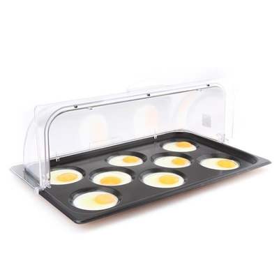 Rk Bakeware China-Gastronorm Gn 1/1 Aluminium Antilengket Baking Tray 530X325mm dengan 8 Cetakan untuk Telur