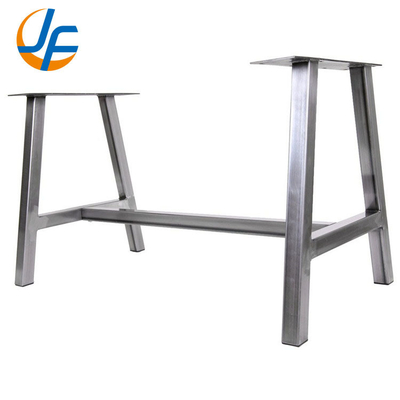 Meja Makan Aluminium Disesuaikan, Kaki Meja Tabung Persegi, Dukungan Kaki