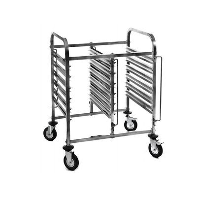 RK Bakeware Cina Produsen untuk Transportasi Stainless Steel Gastronorm Rack Trolley Kecil