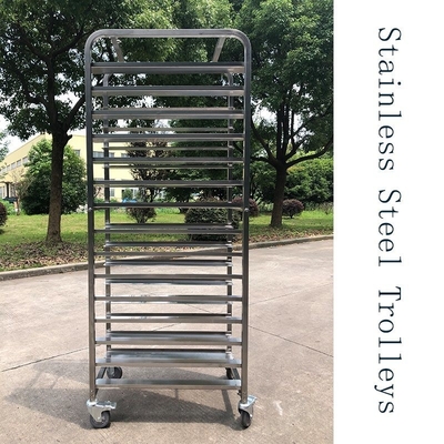 Rk Bakeware China-Stainless Steel Z Frame Nesting Rack Trolley untuk Produksi Roti