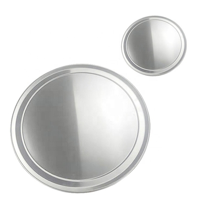 18 gauge 18 inci aluminium bulat piring pizza piring pizza piring pizza dengan pelek lebar
