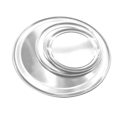18 gauge 18 inci aluminium bulat piring pizza piring pizza piring pizza dengan pelek lebar
