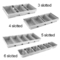 5 slotted Alumminum steel baking loaf pan baking tray toast box bread moulding bread baking toast box for restaurant