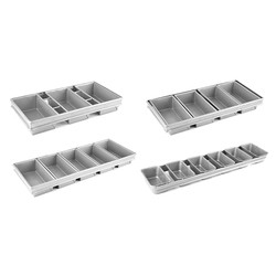 komersial 3 tali non-stick loaf baking pan loaf bread pans nampan roti bun tray mini loaf tray