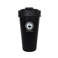 500Ml Dapat Digunakan Kembali Termos Cangkir Kopi Stainless Steel Logo Kustom Termos Kopi Perjalanan Mug Cangkir Kopi dengan Tutup