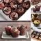 Coklat Kertas Tahan Minyak Cetakan Kue Cupcake Muffin Liner Tulip Cup Pulp Kayu