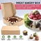 Mengunci Dinding Kotak Kue Coklat Bergelombang Kotak Roti Kraft Tugas Berat