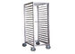 RK Bakeware China Foodservice NSF 15 Tiers Revent Oven Double Rack Stainless Steel Baking Tray Trolley