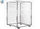 RK Bakeware China Foodservice NSF Custom 600 400 Revent Oven Rack Stainless Steel Baking Tray Trolley