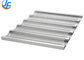 RK Bakeware China Foodservice NSF 16 Gague Aluminium Loaf Pans Uni Lock Aluminized Steel Baguette / French Bread Pan