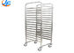 RK Bakeware China Foodservice NSF 800 600 Stainless Steel Komersial Baking Tray Oven Rack Bakery Trolley