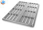 RK Bakeware China Foodservice 41053 Chicago Metallic Glazed Aluminized Steel Blunt End Hoagie Bun Pan Tray