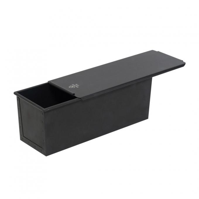 RK Bakeware China Foodservice NSF 0215 Glazed Aluminized Steel Rounded End Hoagie Bun Pan Hamburger Bun Baking Tray 4