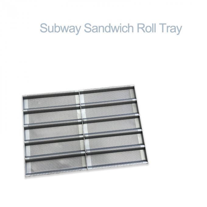 Rk Bakeware China-Aluminum Nonstick Subway Sandwich Roll Tray