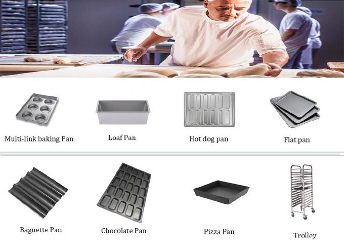RK Bakeware China Foodservice NSF 49015 Glaze Aluminium Sub Sandwich Roll Pan Baking Tray 8