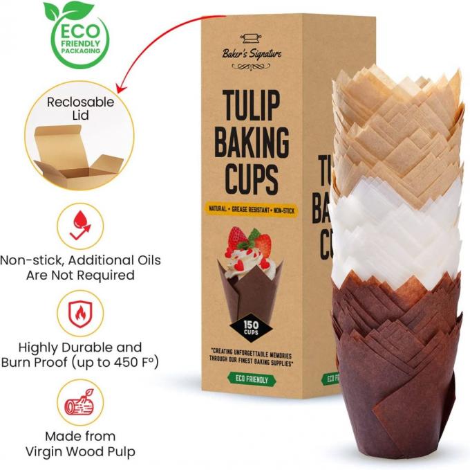 Rk Bakeware China Tulip Baking Paper Cup Paper Cupcake Liners &amp; Paper Muffin Liner